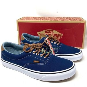 VANS Era 59 (C&L) Canvas Dress Blues Casual Skate Shoes Men's Size VN0A38FSQ6Z